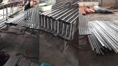 Escada reta de alumínio/alumínio/aço para construção, andaime