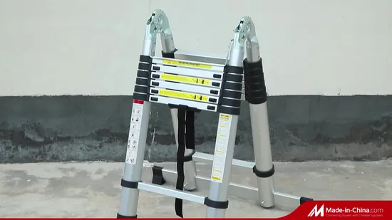 Escada telescópica de alumínio dupla face En131