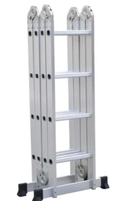 Escadas telescópicas de alumínio combinação dobrável escada de extensão de fibra de vidro suspensa
